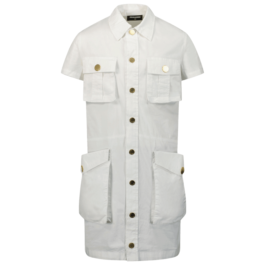 Dsquared2 Kinder Meisjes Jurk Wit