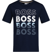 Boss Children's Boys T-Shirt Navy