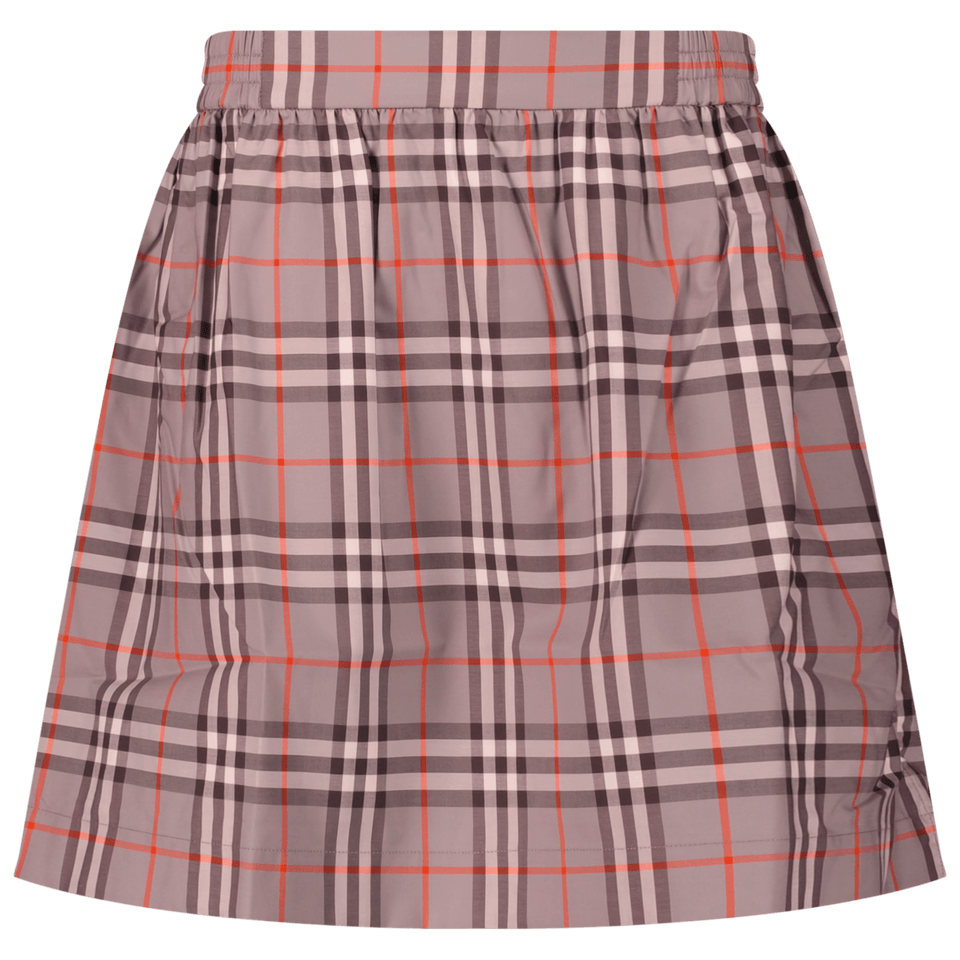 Burberry Kids Girls Skirt Grey