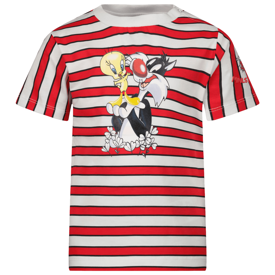 MonnaLisa Baby Jongens T-Shirt Rood 9 mnd