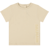 Balmain Baby Unisex T-Shirt Beige