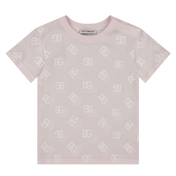 ドルチェ＆ガッバーナの女の赤ちゃんTシャツライトピンク