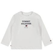 Tommy Hilfiger Baby Unisex T-Shirt Beyaz
