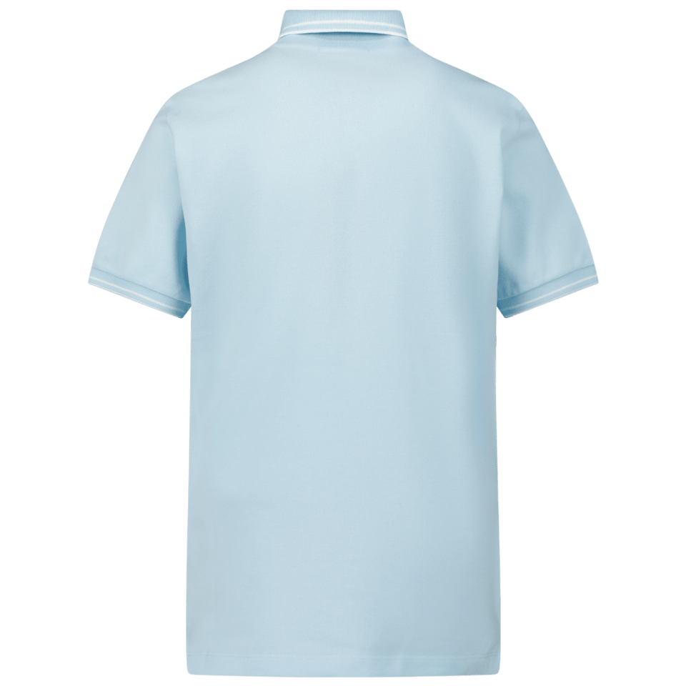 Stone Island Kinder Jongens Polo Licht Blauw - Superstellar