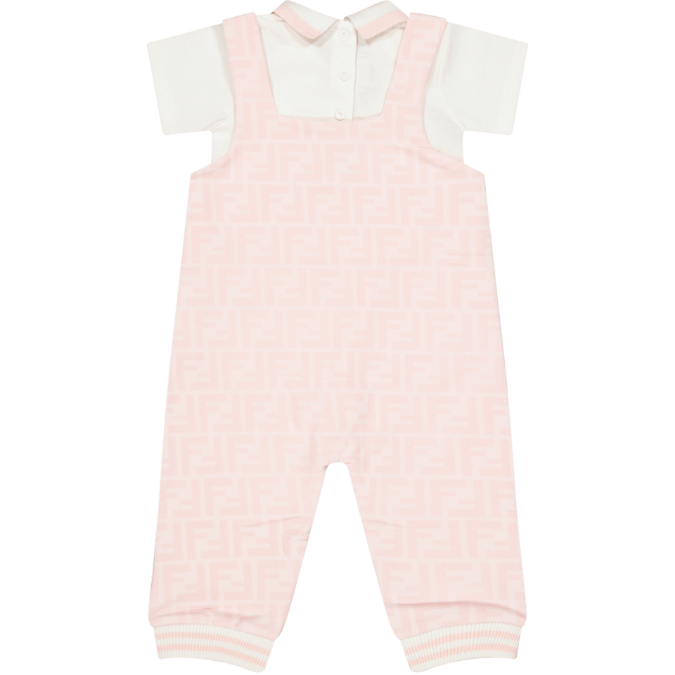 Fendi Baby Meisjes Boxpakje Licht Roze