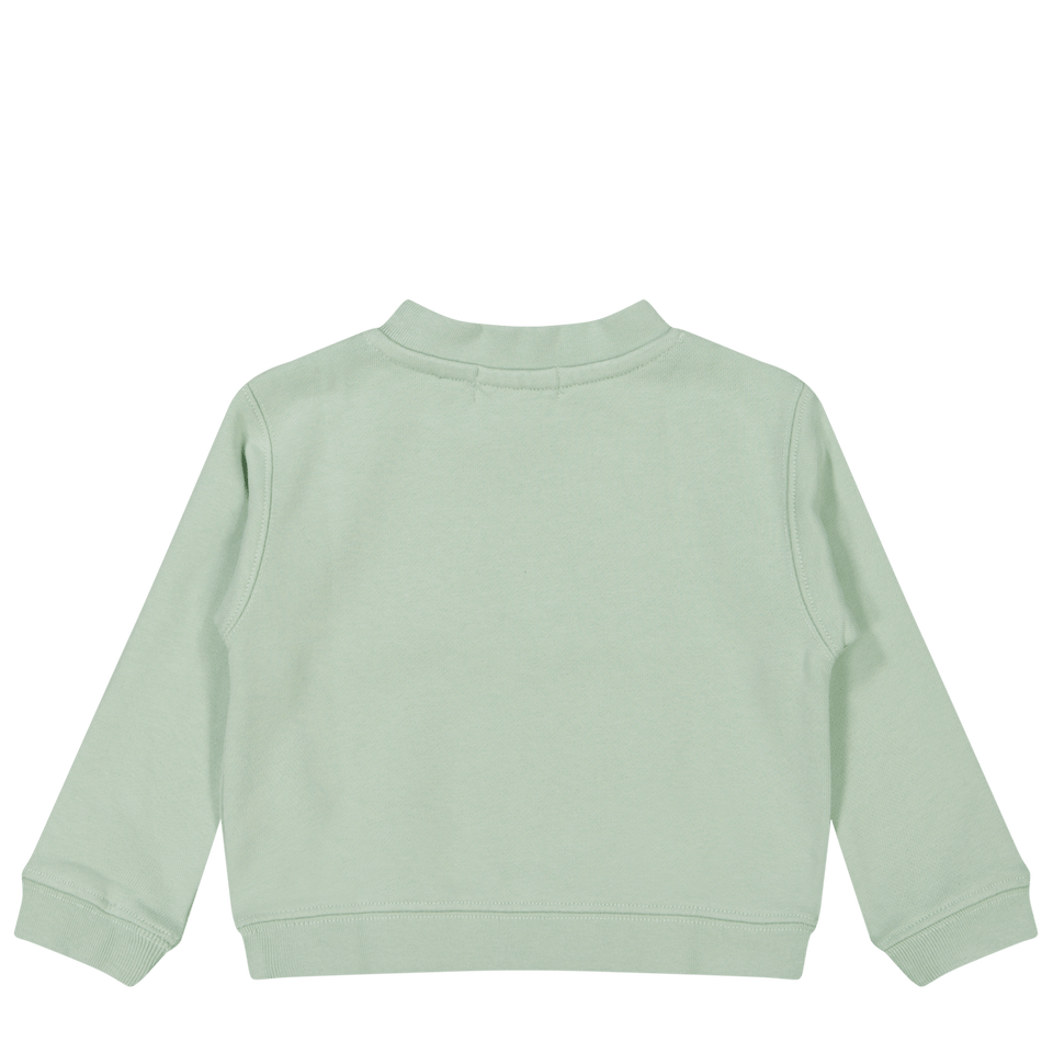 Palm Angels Baby Girls Sweater Light Green