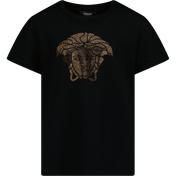 Versace Children's Girls T-Shirt Siyah