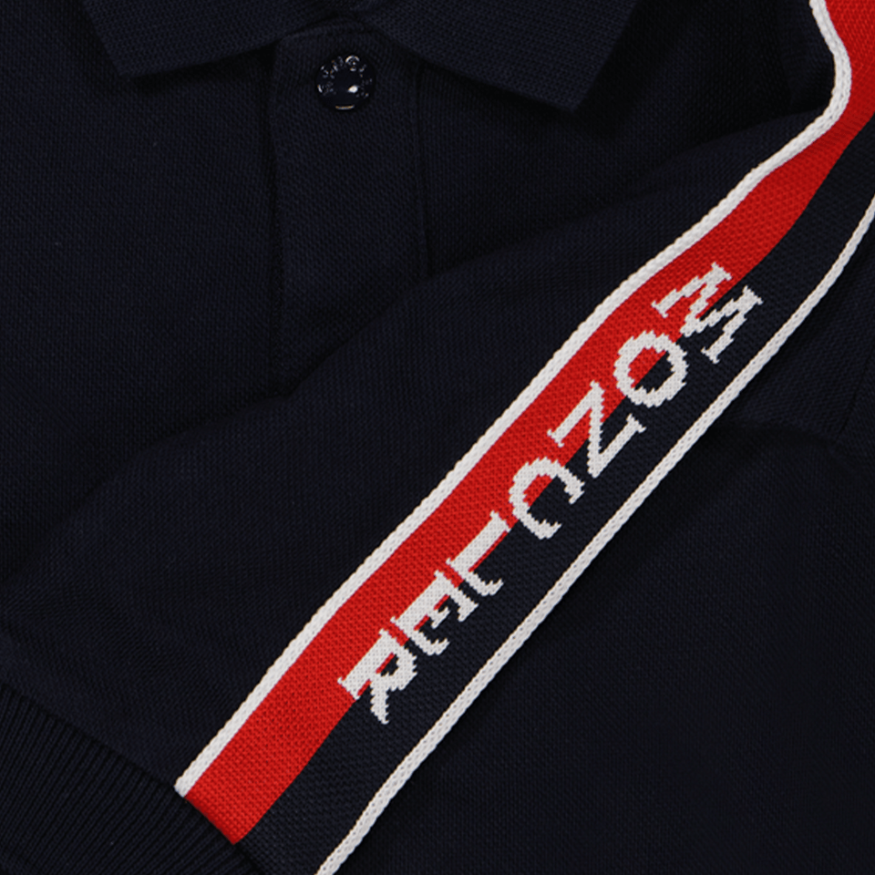 Moncler Baby Jongens Polo Navy - Superstellar