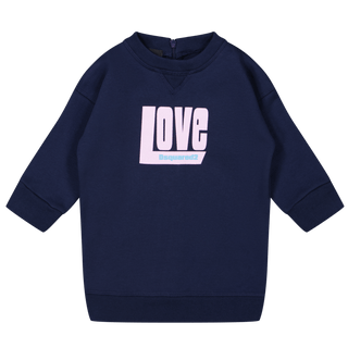 Dsquared2 Baby Girls Dress Navy
