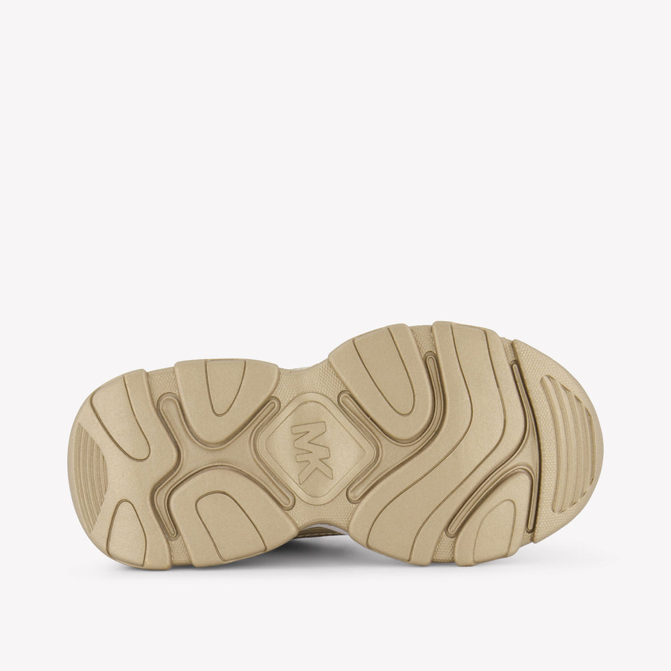 Michael Kors Atlas Girls Sneakers In Gold