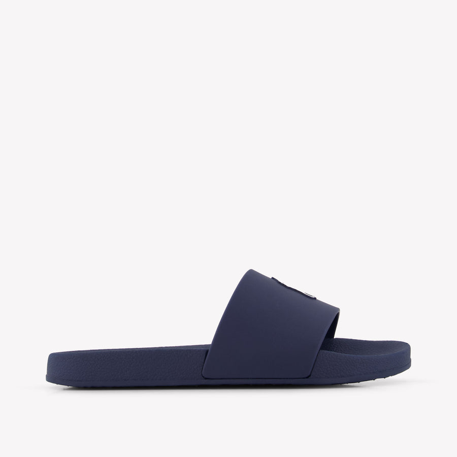 Ralph Lauren LENNON Boys Slides in Navy