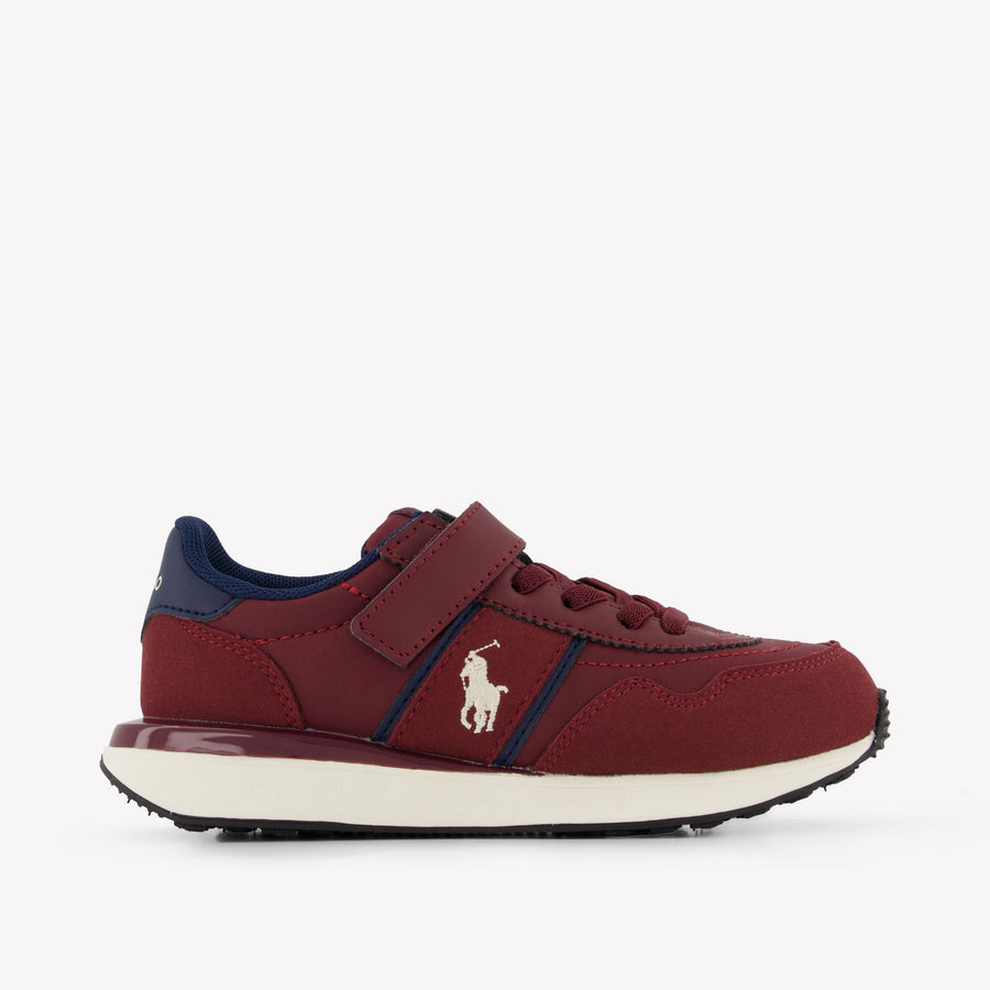 Ralph Lauren Kinder Jongens Sneakers In Bordeaux
