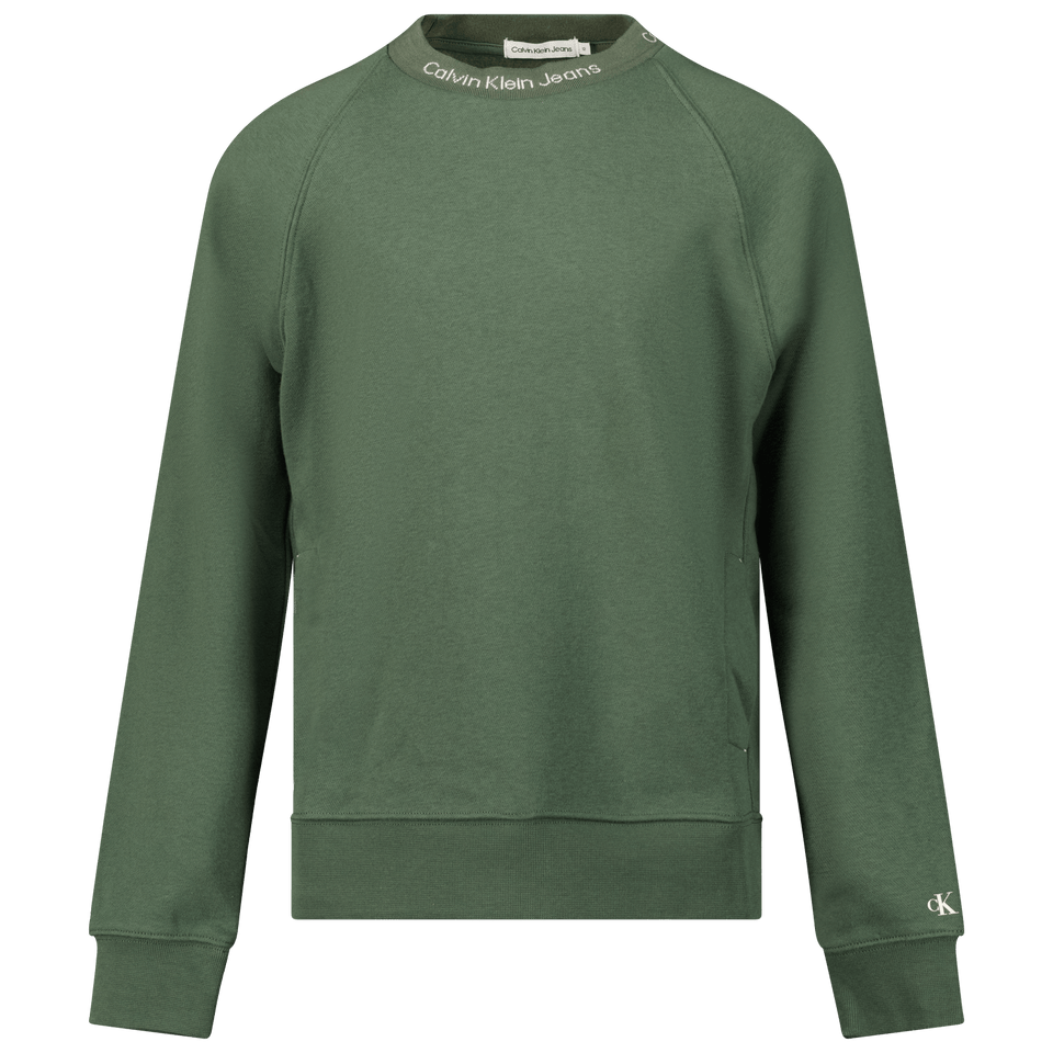 Calvin Klein Kids Boys Sweater Green