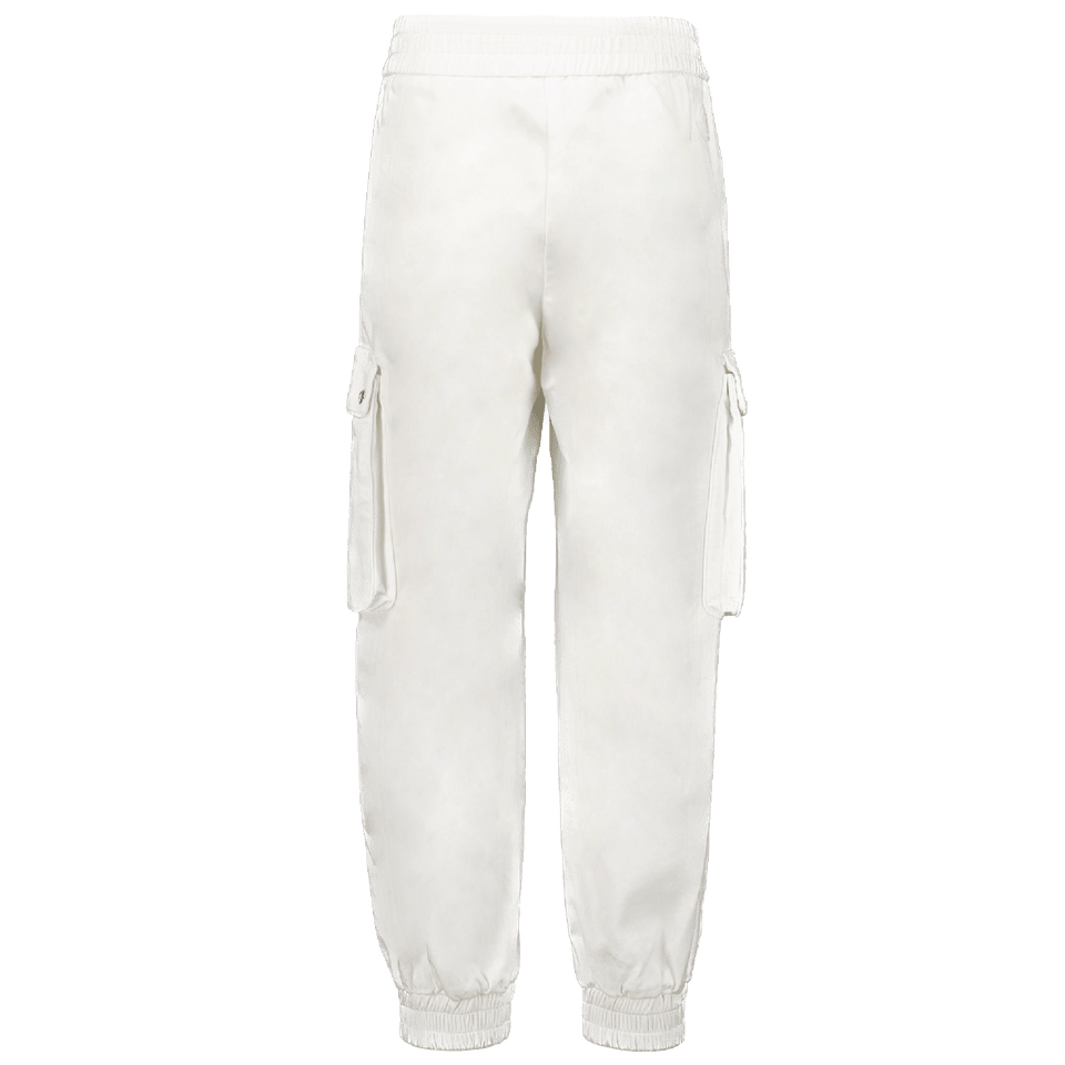 Moncler Kids Girls Pants White