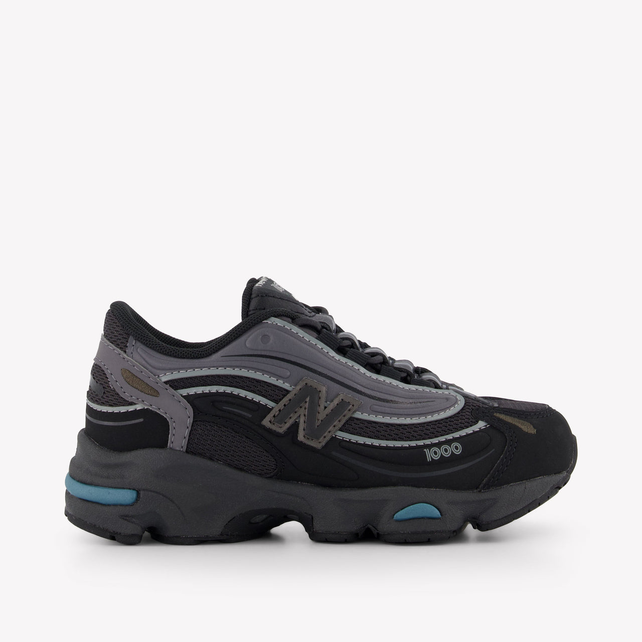 New Balance P1000 Unisex Sneakers in Zwart