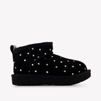 UGG Classic Ultra Mini Shiny Dots Girls Boots in Black