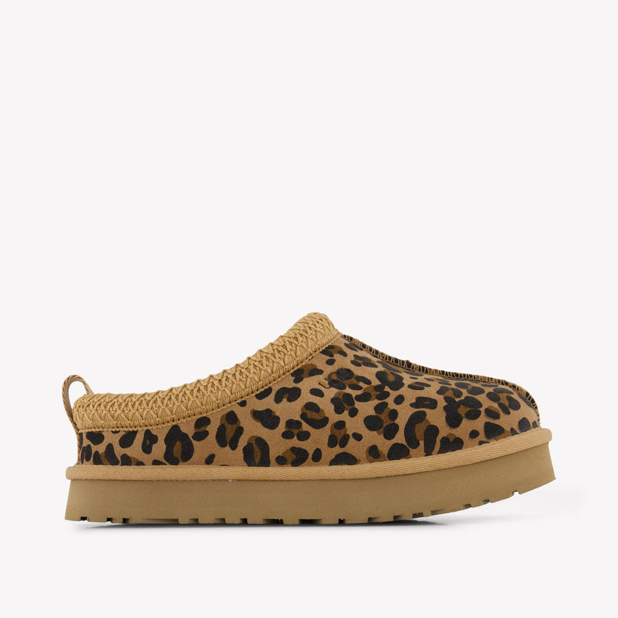 UGG Tazz Spotted Unisex Kids Shoes in Leopard Print 