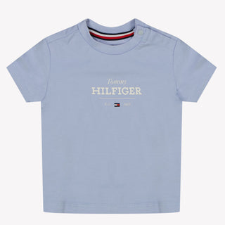 Tommy Hilfiger Baby Unisex T-Shirt in Light Blue