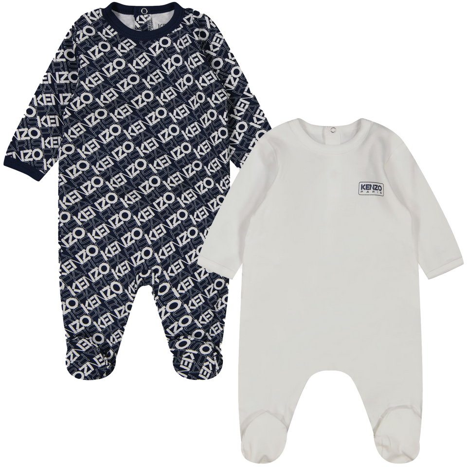 Kenzo kids Baby guys Playsuit In OffWhite