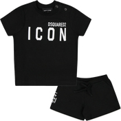 Dsquared2 Baby Unisex Set in Black