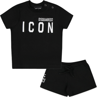 Dsquared2 Baby Unisex Setje In Zwart