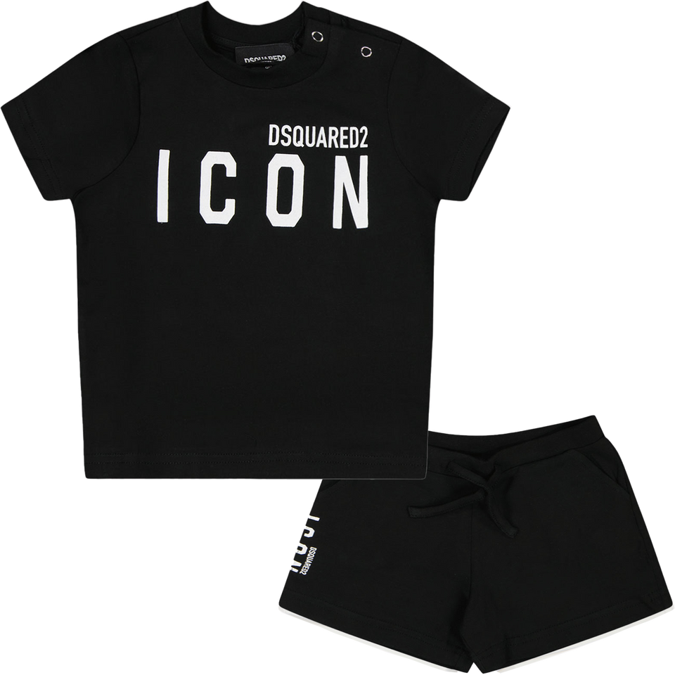 Dsquared2 Baby Unisex Set in Black