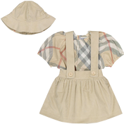 Burberry Sofia Baby Meisjes Setje In Beige