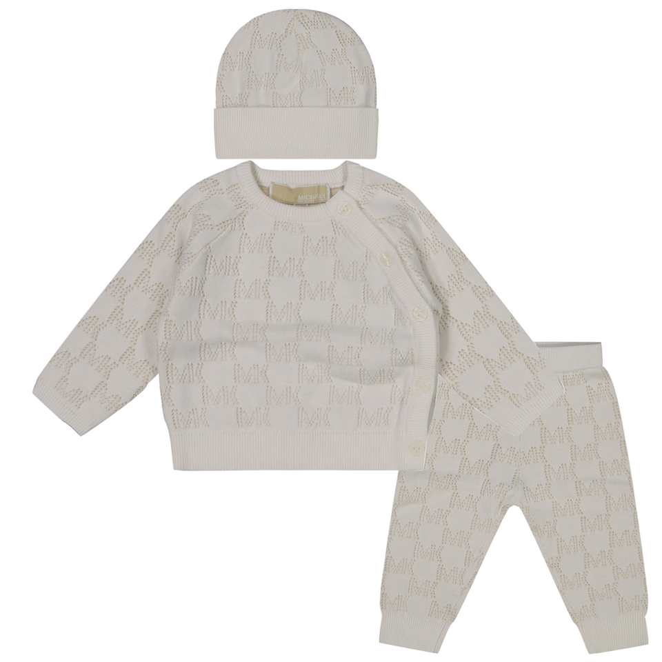 Michael Kors Baby Girls boxing suit in OffWhite