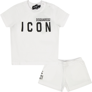 Dsquared2 Baby Unisex Setje In Wit