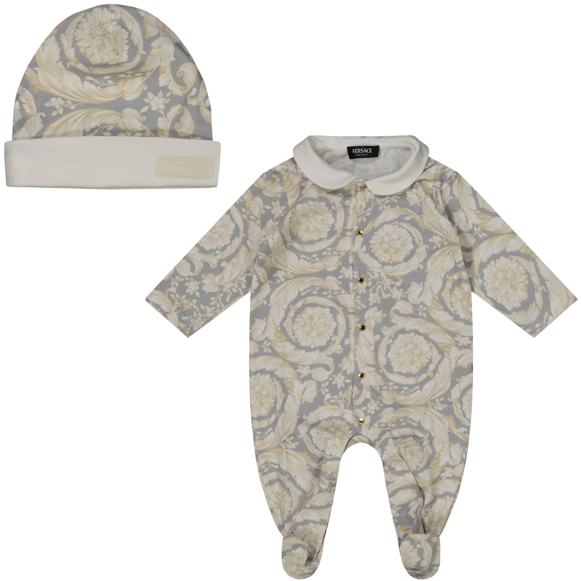 Versace Baby Girls boxing suit in Gray