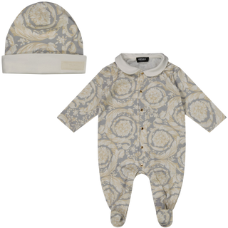 Versace Baby Girls boxing suit in Gray
