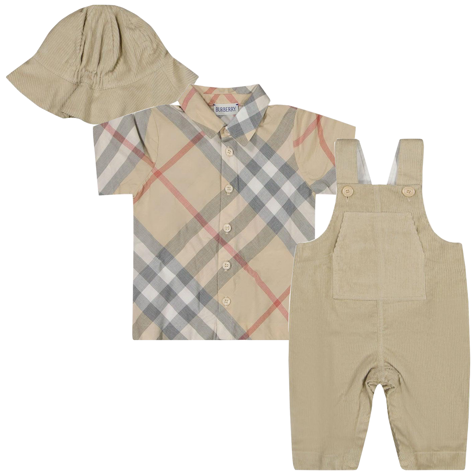 Burberry Darwin Baby Boys Set in Beige