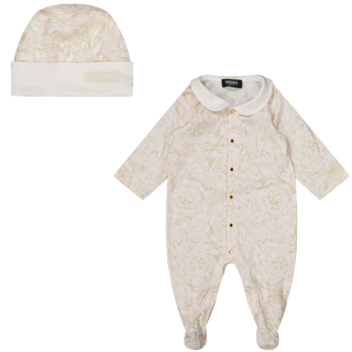 Versace Baby Girls boxing suit in Light Pink