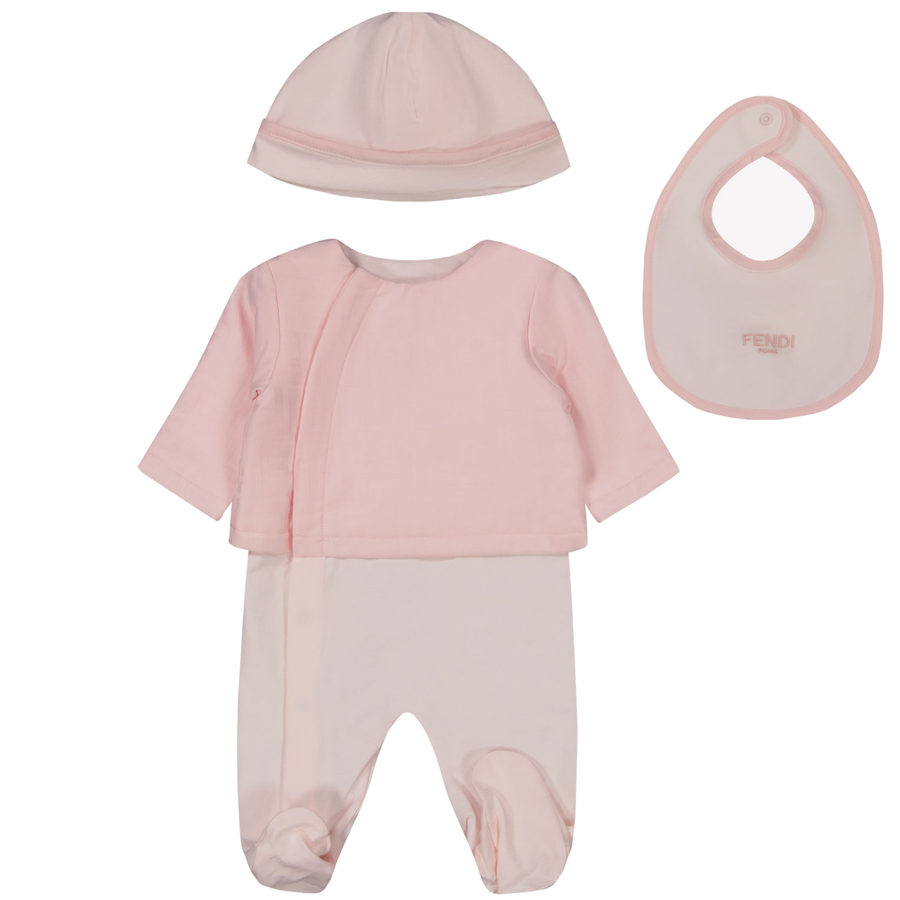 Fendi Baby Meisjes Boxpakje In Licht Roze