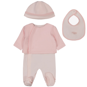 Fendi Baby Meisjes Boxpakje In Licht Roze