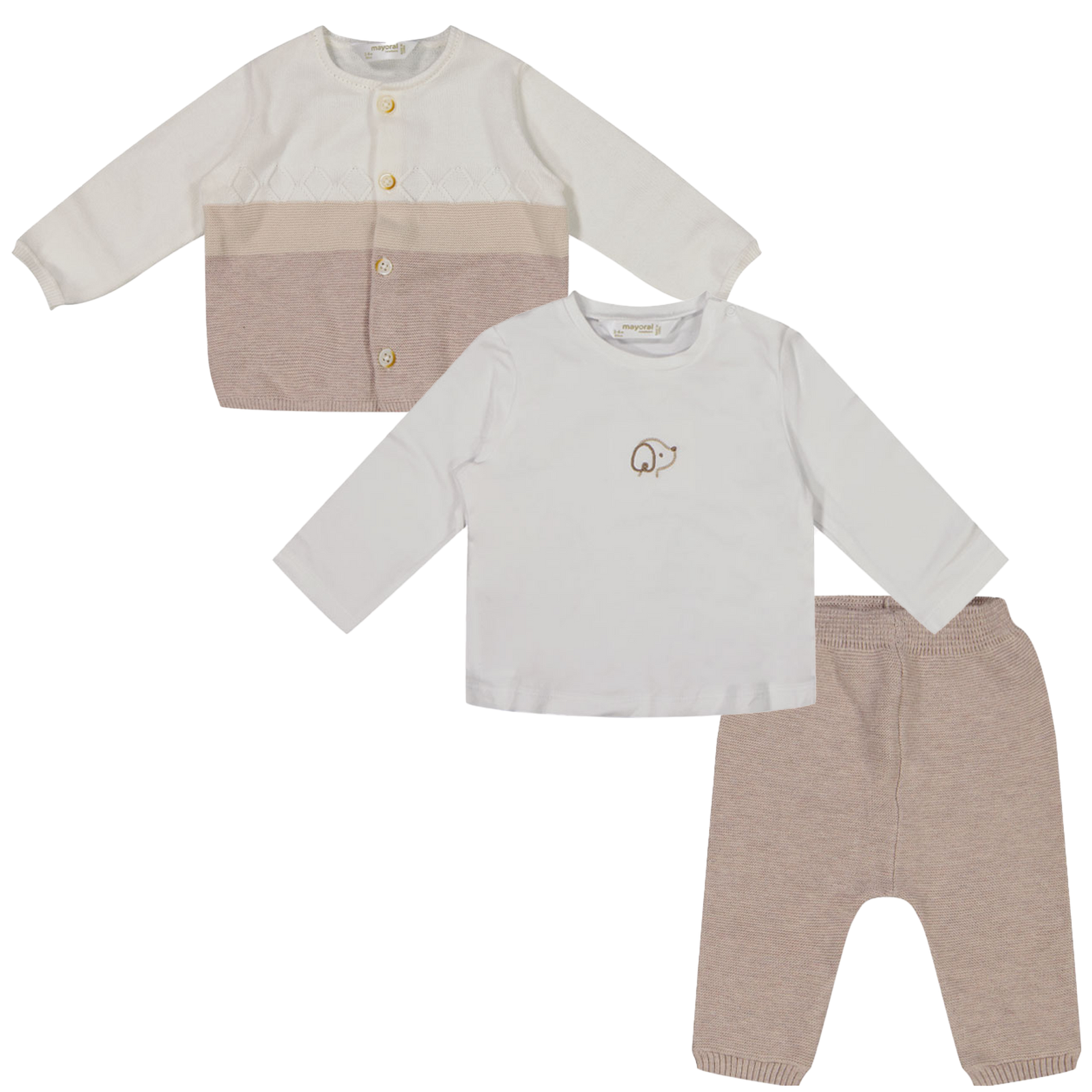 Mayoral Baby Boys Box Pack In Beige