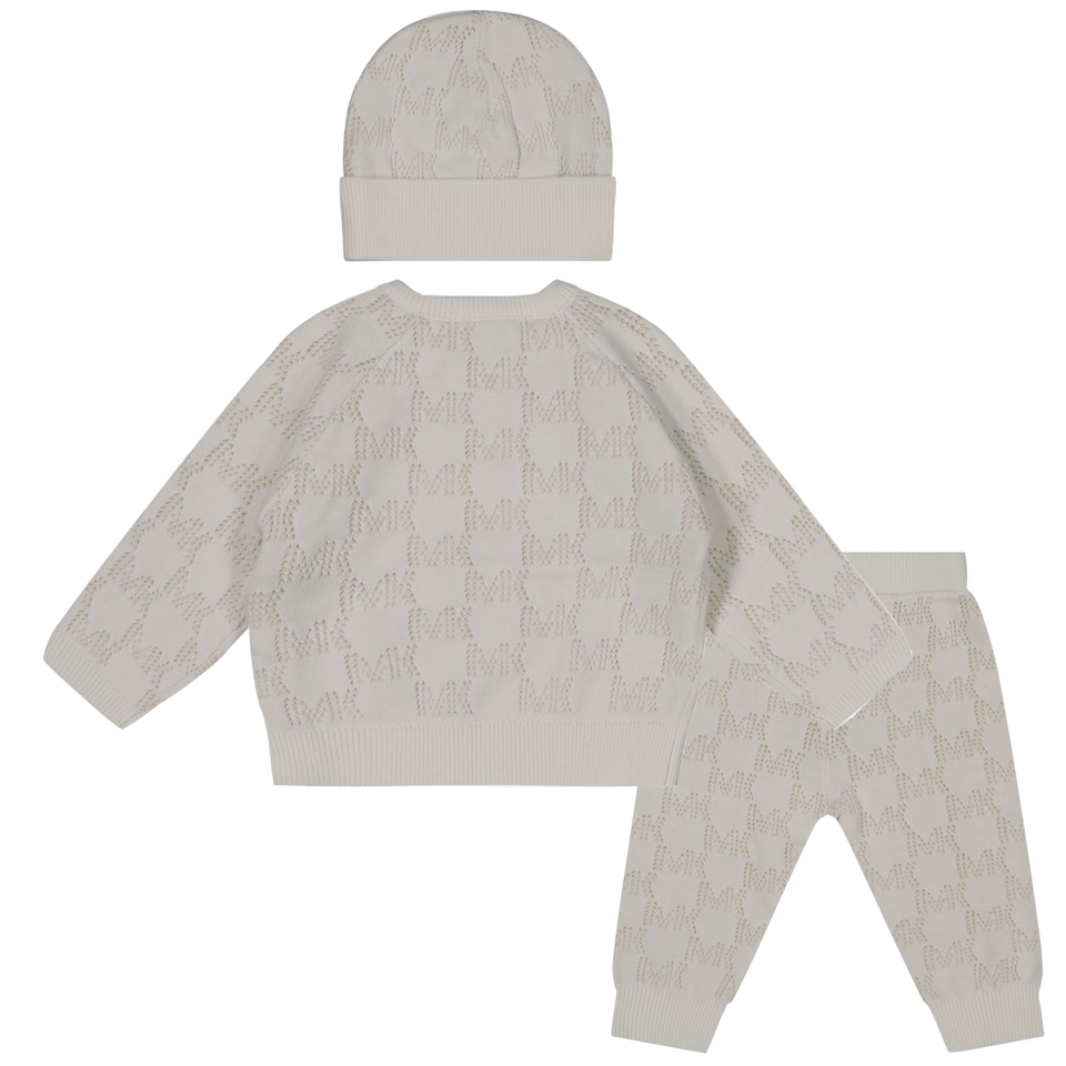 Michael Kors Baby Girls boxing suit in OffWhite