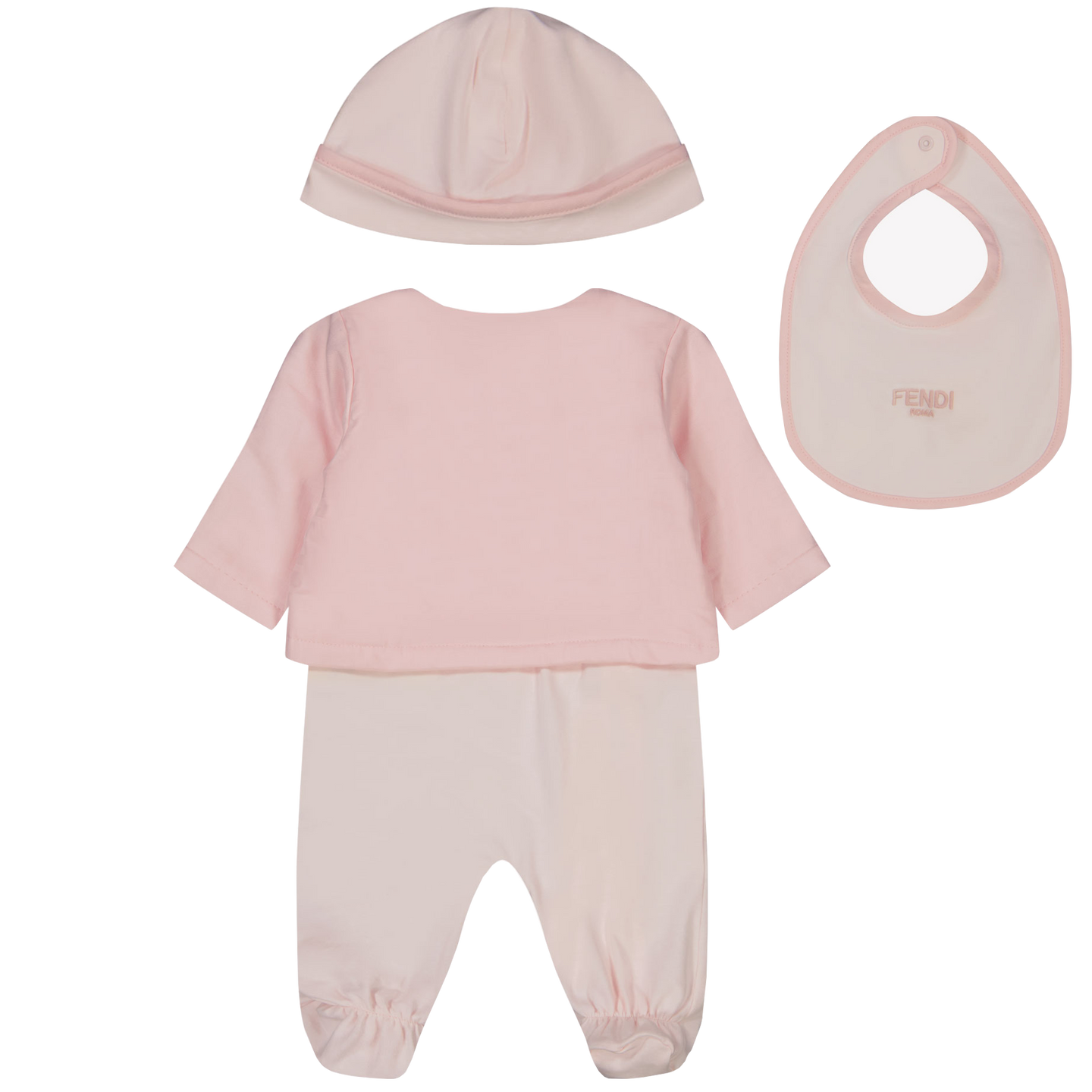 Fendi Baby Meisjes Boxpakje In Licht Roze