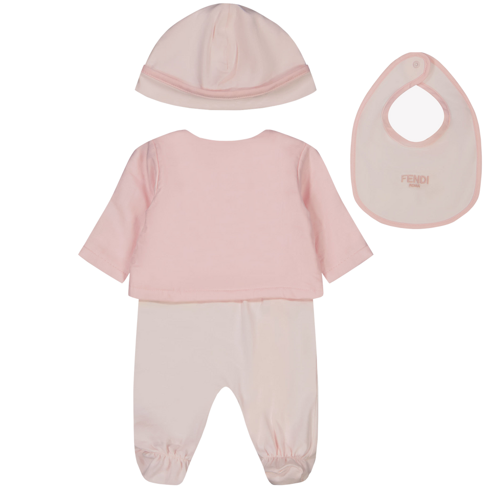 Fendi Baby girls Playsuit In Light Pink