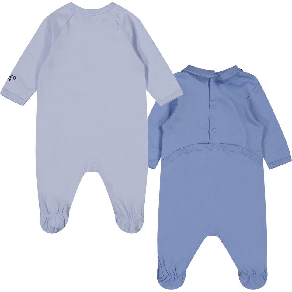 Kenzo kids Baby guys Playsuit In Light Blue