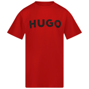 Hugo Children's Boys T-Shirt Kırmızı