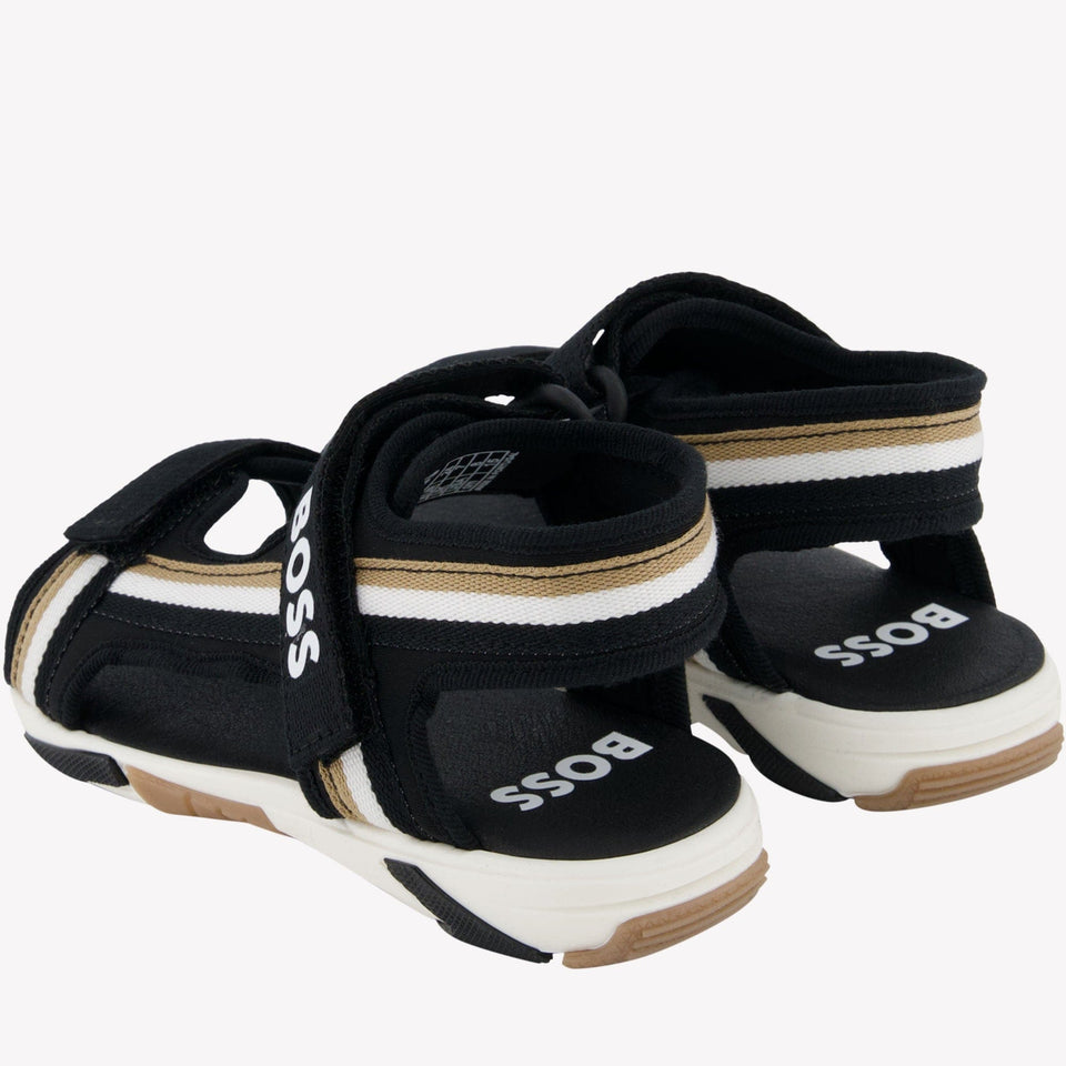 Boss Kinder Jongens Sandalen Zwart