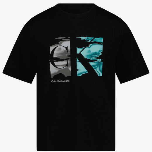Calvin Klein Jongens T-Shirt Zwart 4Y