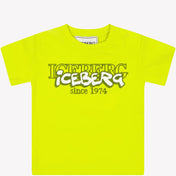 Iceberg 男の子のTシャツライム