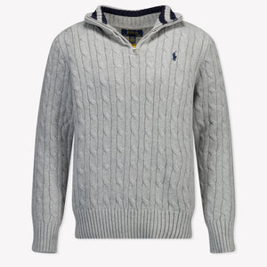 Ralph Lauren Kids Boys Sweater In Gray