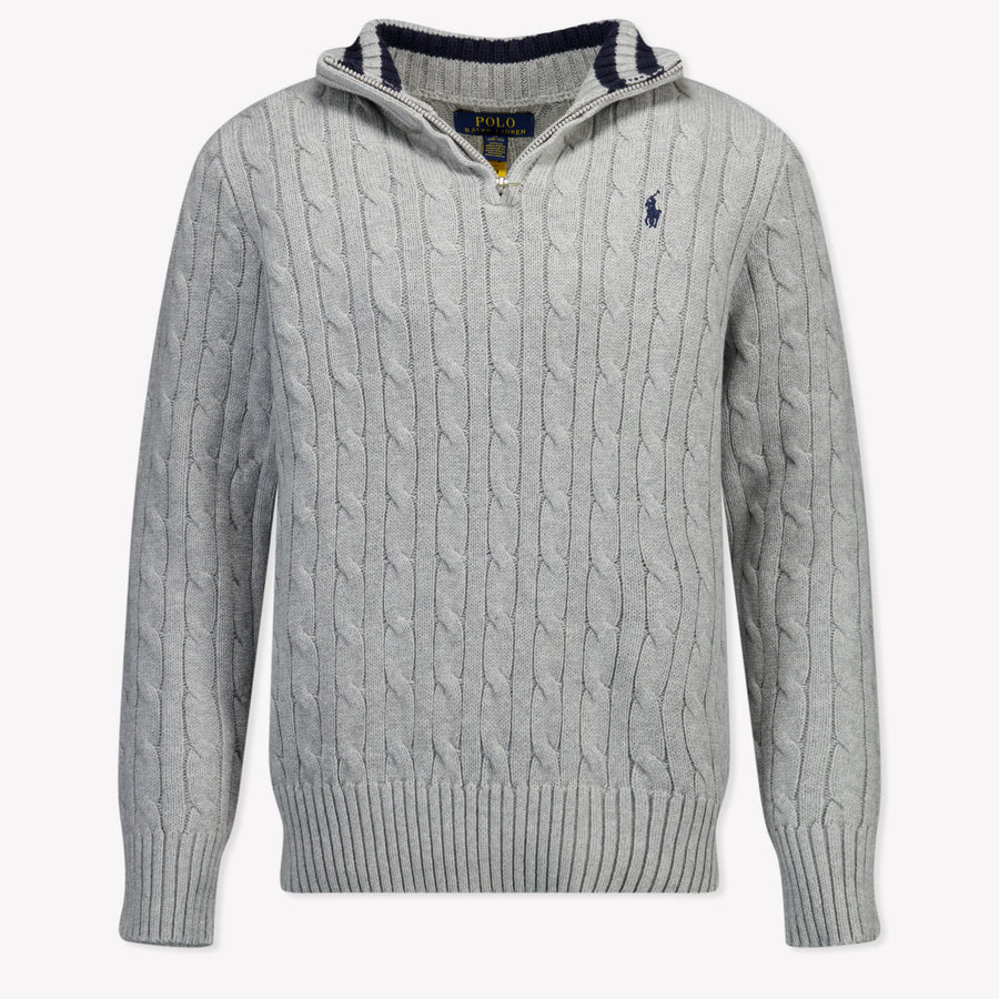 Ralph Lauren Kids Boys Sweater In Gray