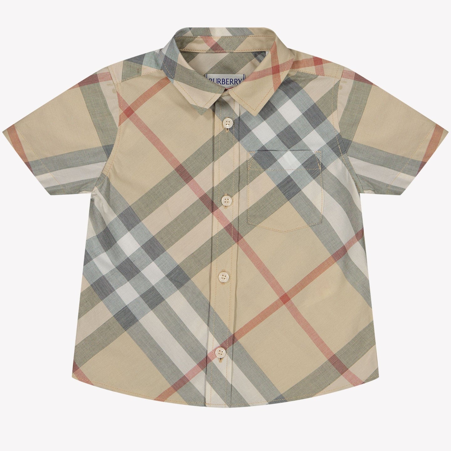 Burberry OWEN SS Baby Jongens Blouse In Beige