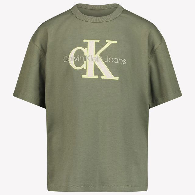 Calvin Klein Children's boys in t-shirt Olive Green