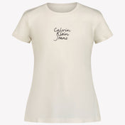 Calvin Klein Kinder Meisjes T-Shirt In Off White