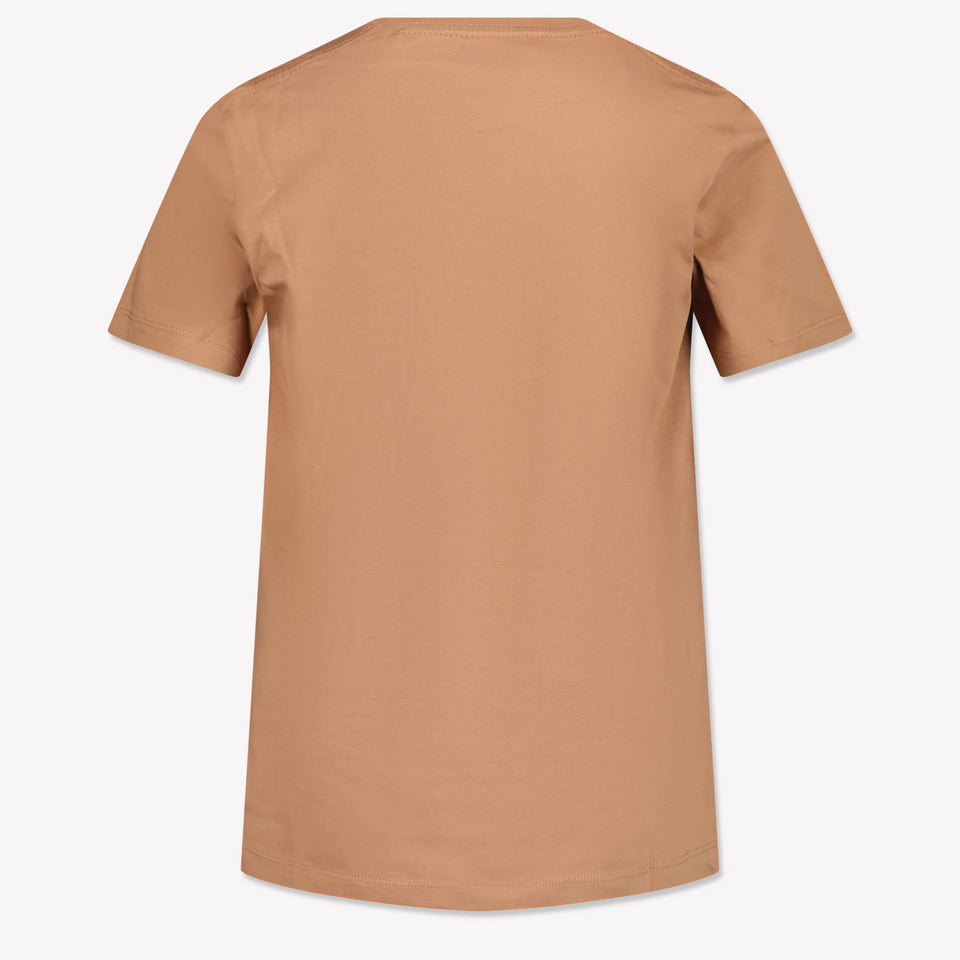 Calvin Klein Kids Unisex T-Shirt in Light Brown